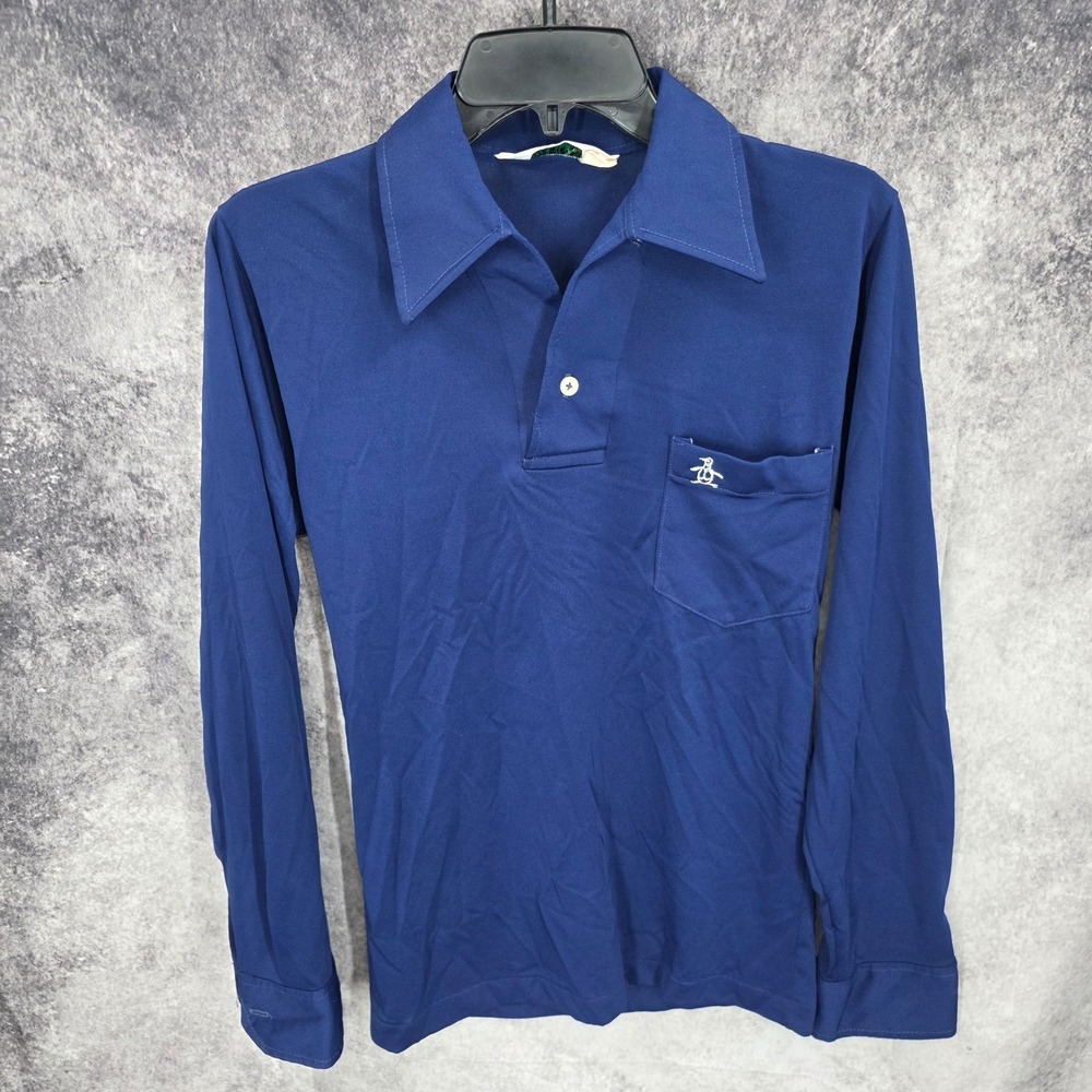 Vintage Munsingwear Grand Slam Polo Shirt Mens Small Penguin Long Sleeve USA 70s - Picture 1 of 8